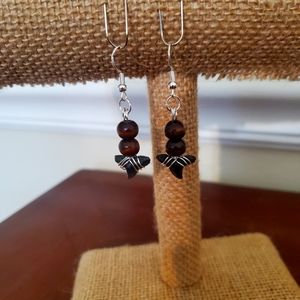 Shark tooth earrings